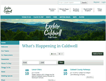 Tablet Screenshot of explorecaldwell.com